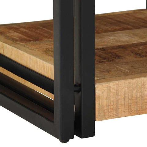 vidaXL Bedside Cabinet 40x40x50 cm Solid Rough Wood Mango
