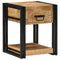 vidaXL Bedside Cabinets 2 pcs 40x40x50 cm Solid Rough Wood Mango