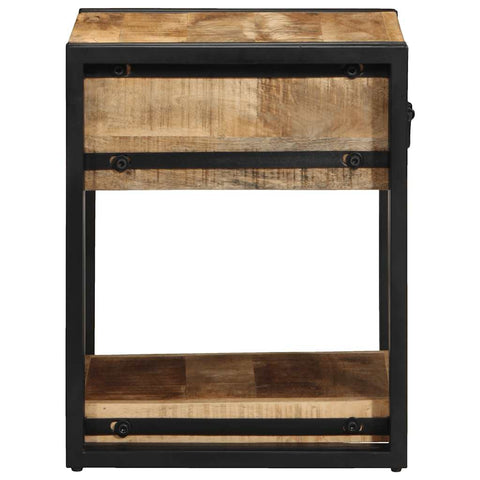 vidaXL Bedside Cabinets 2 pcs 40x40x50 cm Solid Rough Wood Mango