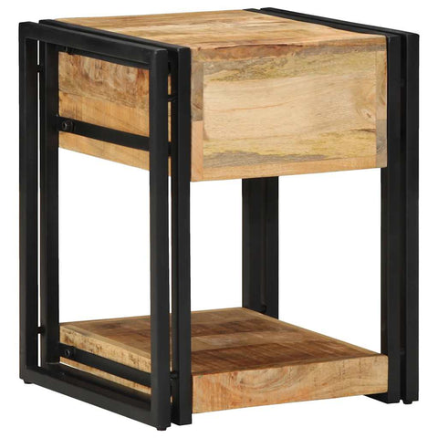 vidaXL Bedside Cabinets 2 pcs 40x40x50 cm Solid Rough Wood Mango