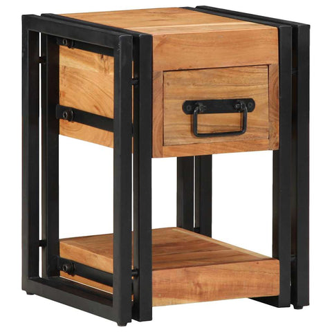 vidaXL Bedside Cabinet 2 pcs Brown 30 x 30 x 40 cm Solid acacia wood