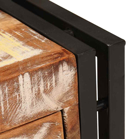 vidaXL End Table Other 30 x 30 x 40 cm Solid reclaimed wood and Metal