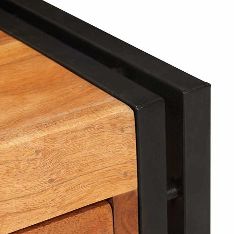 vidaXL End Table Other 30 x 30 x 40 cm Solid acacia wood and Metal