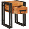vidaXL End Table Other 30 x 30 x 40 cm Solid acacia wood and Metal