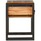vidaXL End Table Other 30 x 30 x 40 cm Solid acacia wood and Metal