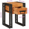vidaXL End Table Other 30 x 30 x 40 cm Solid acacia wood and Metal