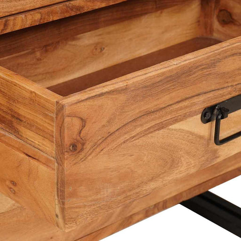 vidaXL Sideboard with Drawer Brown 66 x 33 x 70 cm Solid acacia wood