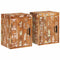 vidaXL Bedside Table 2 pcs Brown 35 x 33 x 48 cm Solid Wood Reclaimed