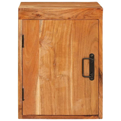 vidaXL Bedside Table Brown 35 x 33 x 48 cm Solid Wood Acacia