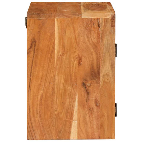 vidaXL Bedside Table Brown 35 x 33 x 48 cm Solid Wood Acacia
