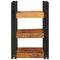 vidaXL Bedside Table Brown and black 38 x 33 x 58 cm Solid Mango Wood