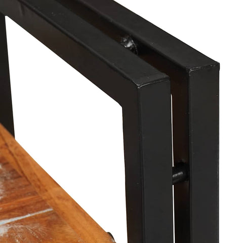 vidaXL Bedside Table Brown and black Solid Wood Reclaimed