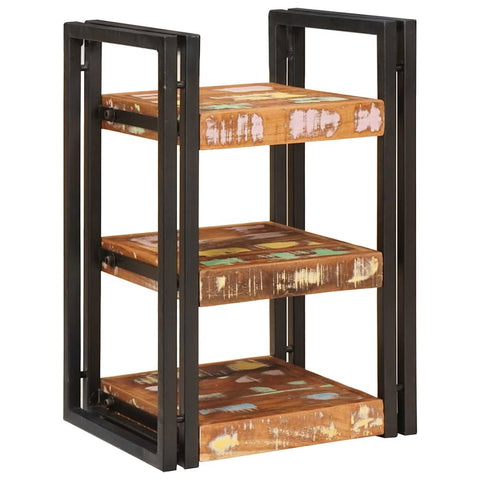 vidaXL Bedside Table Brown and black Solid Wood Reclaimed