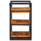 vidaXL Bedside Table 2 pcs Brown and black Solid Wood Acacia