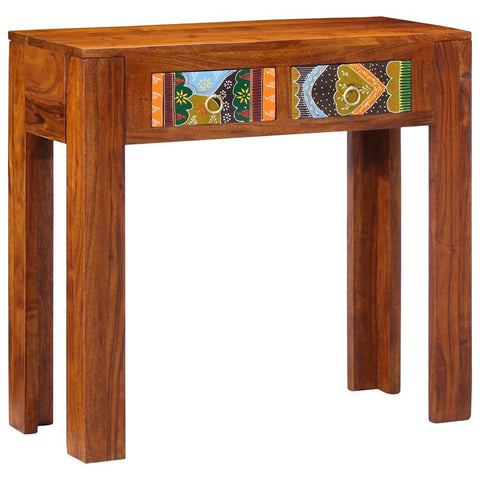 vidaXL Console Table 80x35x75 cm Solid Wood Acacia
