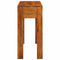 vidaXL Console Table 110x35x75 cm Solid Wood Acacia
