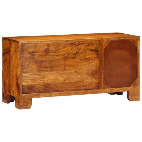 vidaXL TV Cabinet Multicolour 90x30x45 Solid Wood Acacia