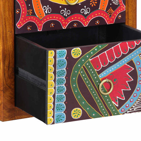 vidaXL Bedside Cabinet 2 pcs Brown 35 x 30 x 40 cm Solid acacia wood