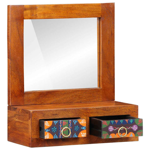 vidaXL Wall Cabinet Brown 40 x 20 x 50 cm Solid Acacia wood
