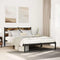 vidaXL Metal Bed Frame without Mattress Smoked Oak 135x190 cm Double