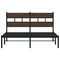 vidaXL Bed Frame without Mattress with Headboard Brown Oak 150x200 cm King Size