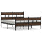 vidaXL Bed Frame without Mattress with Headboard and Footboard 140x200 cm