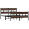 vidaXL Bed Frame without Mattress with Headboard and Footboard 140x200 cm