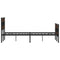 vidaXL Bed Frame without Mattress with Headboard and Footboard 140x200 cm