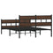 vidaXL Bed Frame without Mattress with Headboard and Footboard 140x200 cm