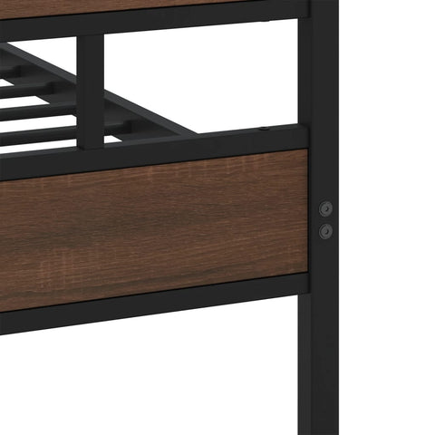 vidaXL Bed Frame without Mattress with Headboard and Footboard 140x200 cm