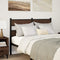 vidaXL Headboard Brown Oak 120 cm Steel and Engineered Wood