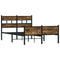 vidaXL Bed Frame without Mattress Smoked Oak 120x190 cm Small Double Engineered Wood