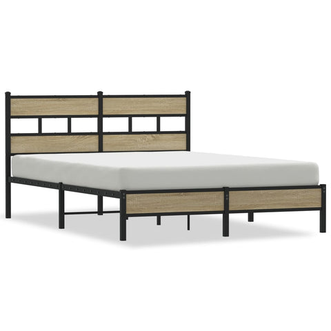 vidaXL Bed Frame without Mattress Sonoma Oak 160x200 cm Engineered Wood