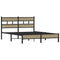 vidaXL Bed Frame without Mattress Sonoma Oak 160x200 cm Engineered Wood