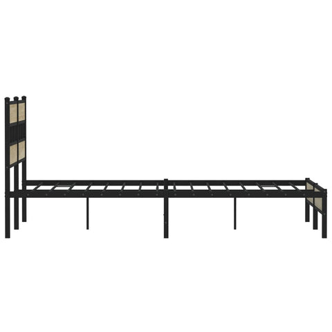 vidaXL Bed Frame without Mattress Sonoma Oak 160x200 cm Engineered Wood