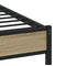 vidaXL Bed Frame without Mattress Sonoma Oak 160x200 cm Engineered Wood