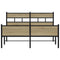 vidaXL Bed Frame without Mattress Sonoma Oak 140x200 cm Engineered Wood