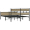 vidaXL Bed Frame without Mattress Sonoma Oak 140x200 cm Engineered Wood