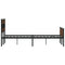 vidaXL Bed Frame without Mattress Brown Oak 140x200 cm Engineered Wood