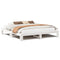 vidaXL Bed Frame without Mattress White 200x200 cm Solid Wood Pine