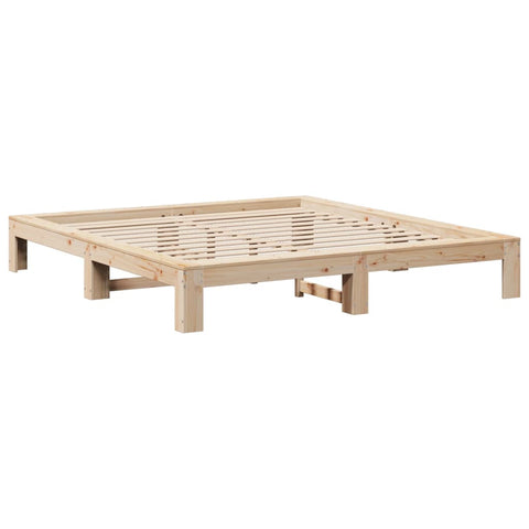 vidaXL Bed Frame without Mattress 180x200 cm Super King Solid Wood Pine