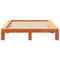 vidaXL Bed Frame without Mattress Wax Brown 150x200 cm King Size Solid Wood Pine