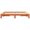 vidaXL Bed Frame without Mattress Wax Brown 150x200 cm King Size Solid Wood Pine