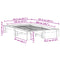 vidaXL Bed Frame without Mattress 120x200 cm Solid Wood Pine