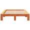 vidaXL Bed Frame without Mattress Wax Brown 120x190 cm Small Double Solid Wood Pine