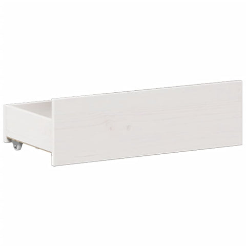 vidaXL Bed Frame without Mattress with Headboard White 180x200 cm Super King Solid Wood Pine