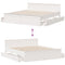 vidaXL Bed Frame without Mattress with Headboard White 180x200 cm Super King Solid Wood Pine