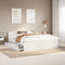 vidaXL Bed Frame without Mattress with Headboard White 180x200 cm Super King Solid Wood Pine