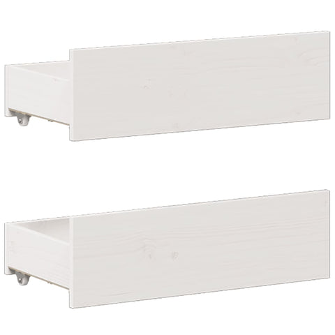 vidaXL Bed Frame without Mattress with Headboard White 160x200 cm Solid Wood Pine