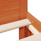 vidaXL Bed Frame without Mattress with Headboard Wax Brown 150x200 cm King Size Solid Wood Pine